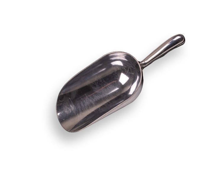 Meelschep 900 gram, aluminium