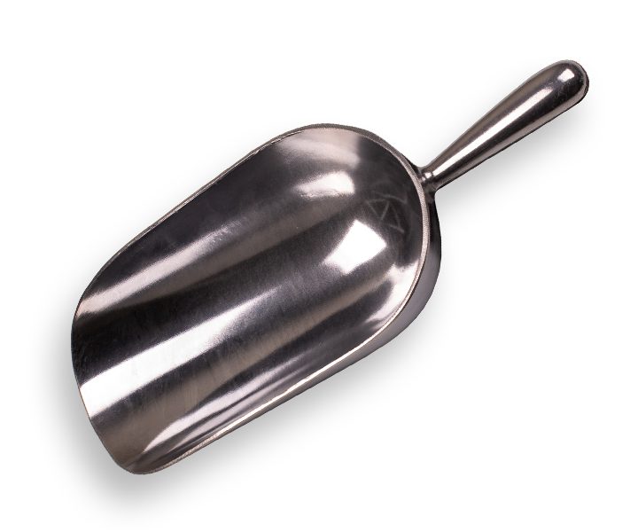 Meelschep 1600 gram, aluminium