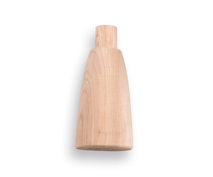 Tegelklos hout los, rond 10cm, kop 37mm voor tegelklopper