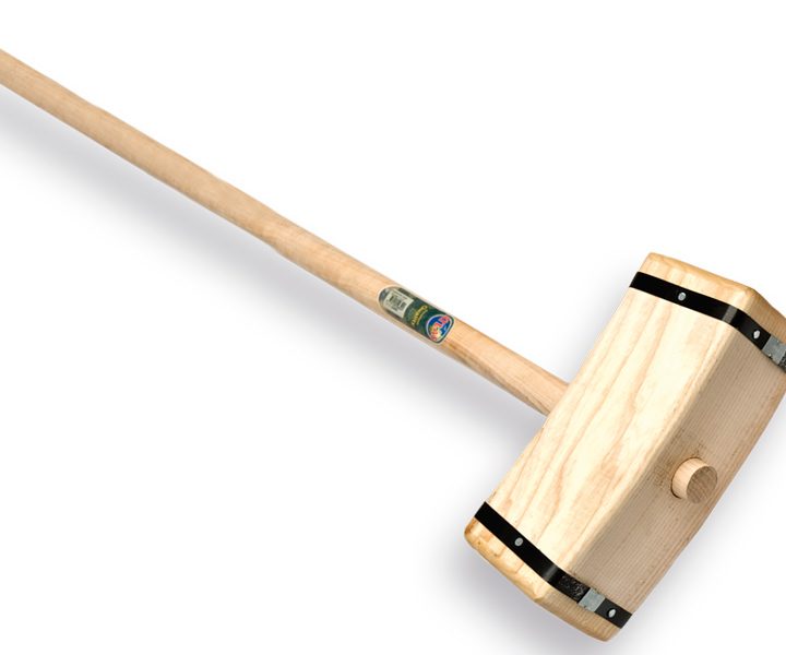 Houten sleg rechthoek model ATLAS met steel 100cm