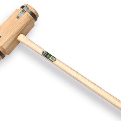 Houten Friese sleg extra zwaar met ovale ATLAS steel 100cm