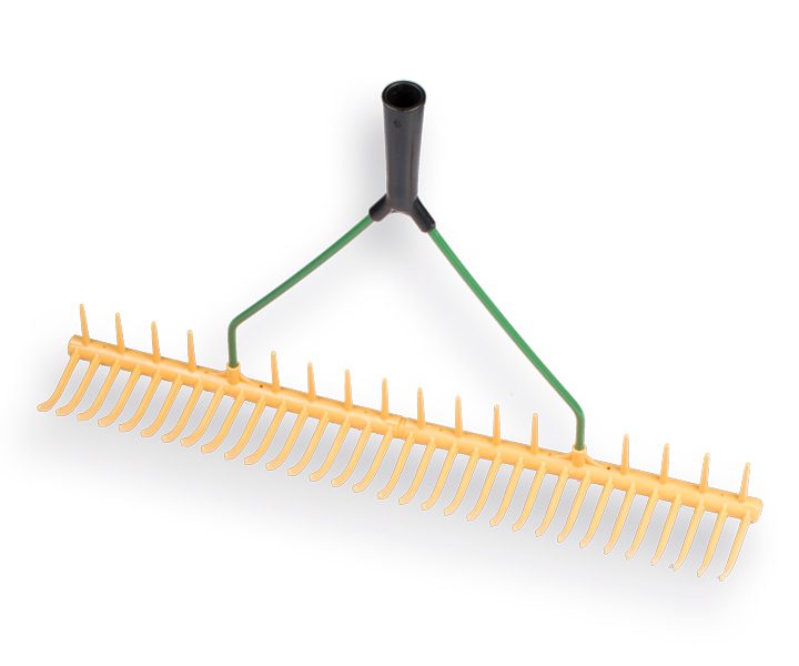 Grashark JOST kunststof met 16 gebogen tanden en 12 haakse tanden, 64cm breed