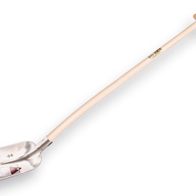 Schepbats RUHR BRILLANT blank Hol.model 1/2 geb. 0, met ATLAS schopsteel gebogen 110cm