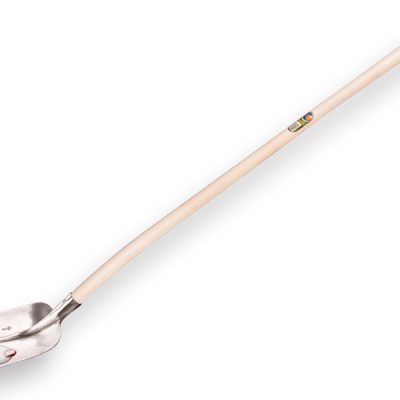 Schepbats ABC 1/2 00 gepolijst, met batsesteel 130cm gebogen