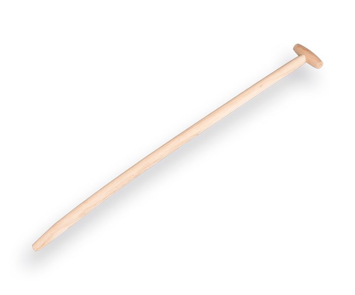 Schopsteel Import 110cm essen, gebogen, gewaxt