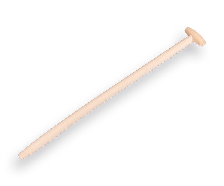 Schopsteel Import 90cm essen, gebogen, gewaxt