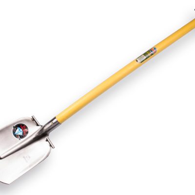 Steekbats ATLAS DIAMANT 1/4 000, gehard, gepolijst met ronde opstap, met Fiberglas schopsteel 95cm