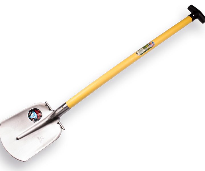 Steekbats ATLAS DIAMANT 1/4 000, gehard, gepolijst met ronde opstap, met Fiberglas schopsteel 95cm