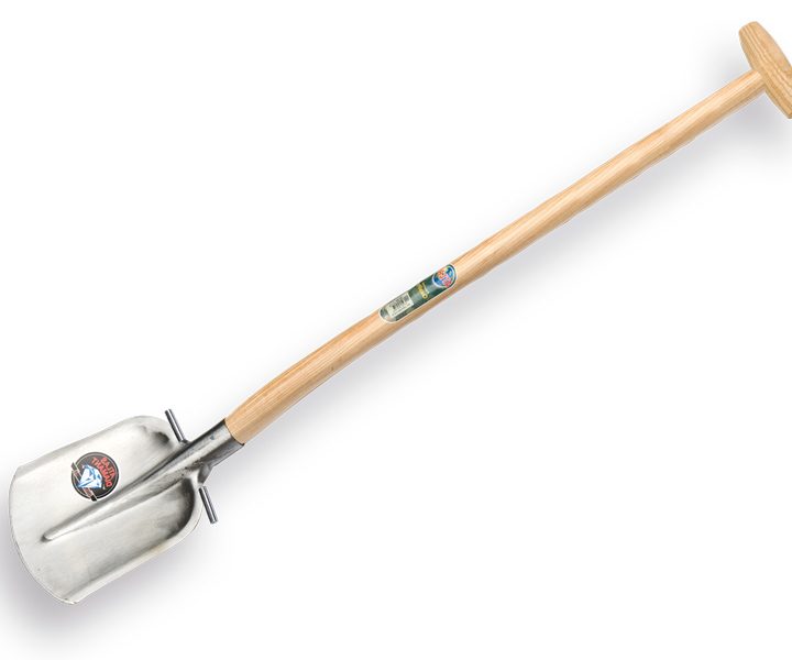 Steekbats ATLAS DIAMANT 1/4 000, gehard, gepolijst met ronde opstap, met ATLAS schopsteel 110cm