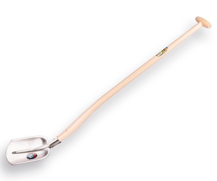 Steekbats – plagschop ATLAS DIAMANT 1/2 00, gepolijst met blijham extra dubbel gebogen 110cm