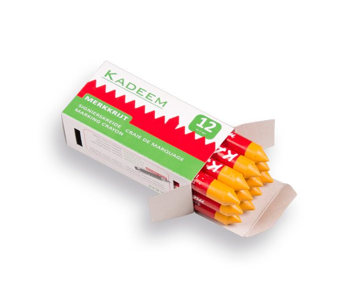 Merkkrijt KADEEM geel, verpakt per 12