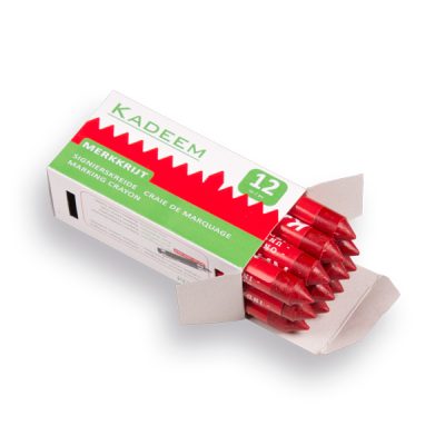 Merkkrijt KADEEM rood, verpakt per 12