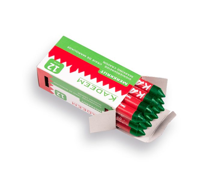 Merkkrijt KADEEM groen, verpakt per 12