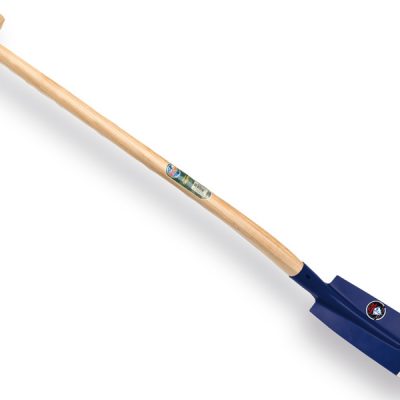 Kabelschop ATLAS DIAMANT 11.5cm 3/4 blauw, onderkant spits, met Atlas schopsteel 110cm