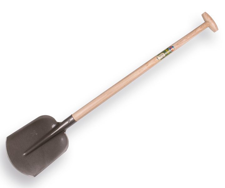 Steekbats ATLAS 1/4 000, grijs gelakt met ATLAS schopsteel 110cm, gebogen