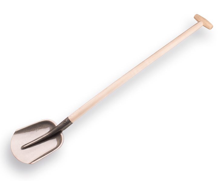 Steekbats ACTIE 1/4 000 met essen PE schopsteel 110cm, ongewaxt