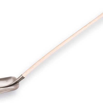 Schepbats 1/2 00 grijs gelakt, met PE Import batsesteel essen 130cm