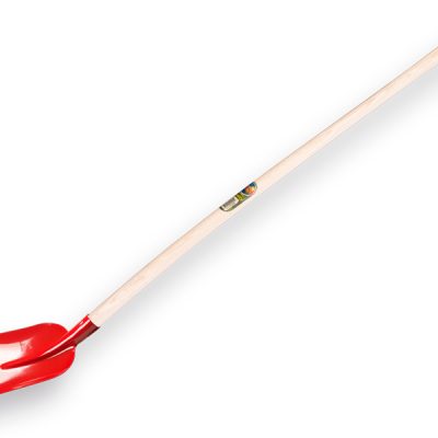 Betonschop ATLAS rood gelakt, gehard met PE batsesteel 130cm ongewaxt