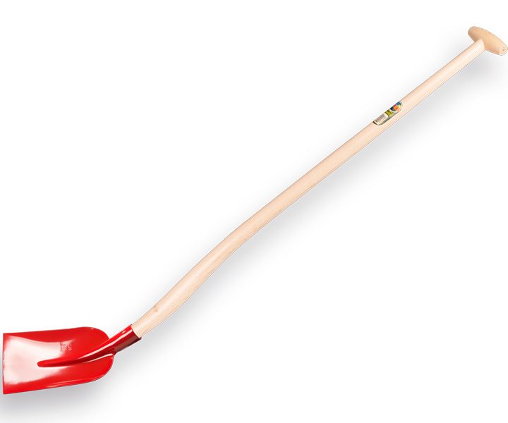 Betonschop RUHR BRILLANT 3/4 0 rood, gehard met Atlas schopsteel 110cm
