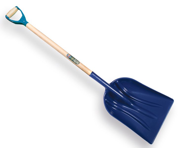Graanschop ATLAS kunststof blauw met ATLAS PD-steel recht 95cm
