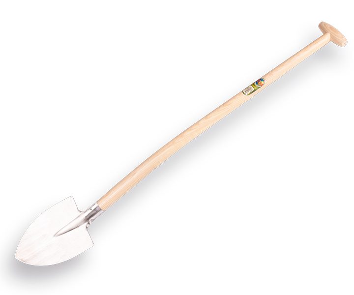 Barnevelder gesmede spade ATLAS met schopsteel gebogen 100cm