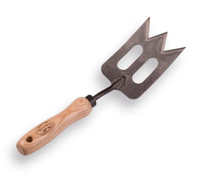 Handspork DE WIT met essen handvat 14cm