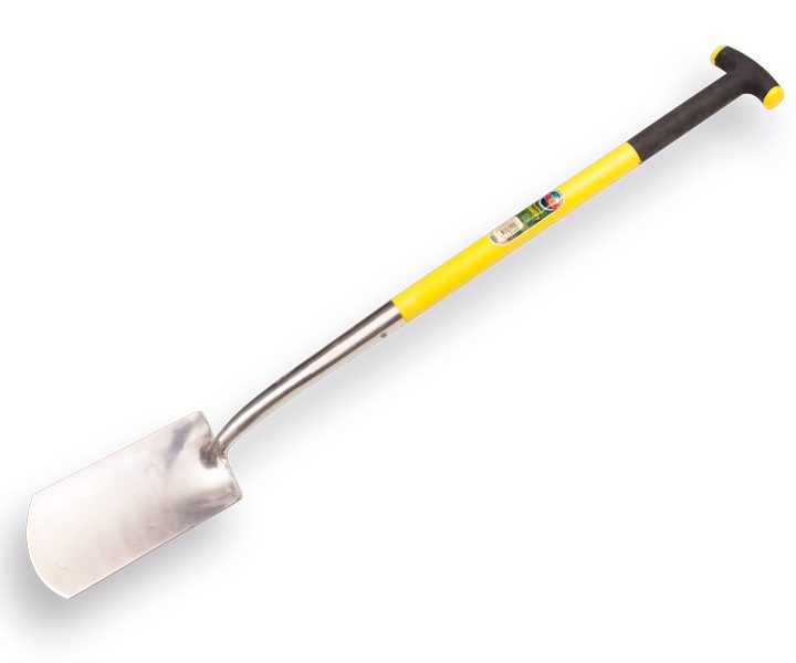 Spade ATLAS DIAMANT gepolijst, met Fiberglas T-steel, totale lengte 115cm