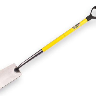 Spade ATLAS DIAMANT gepolijst, met Fiberglas D-steel, totale lengte 110cm