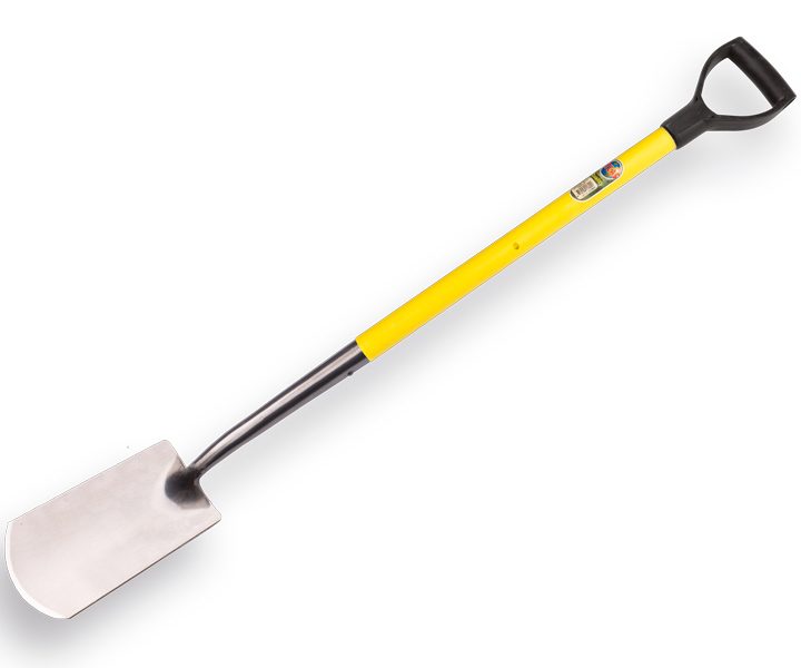 Spade ATLAS DIAMANT gepolijst, met Fiberglas D-steel, totale lengte 110cm