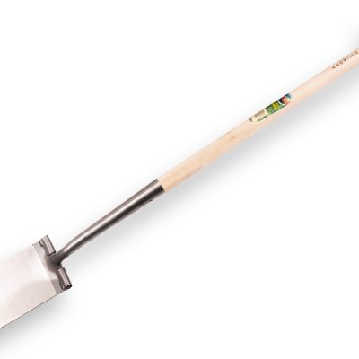 Zwanenhalsspade ATLAS DIAMANT gepolijst, met opstap en HICKORY 80cm T-steel