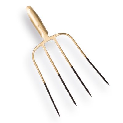 Mestvork OFFNER brons 4 tands, met lipdul