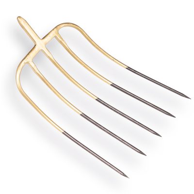 Mestvork OFFNER brons 5 tands, met stift