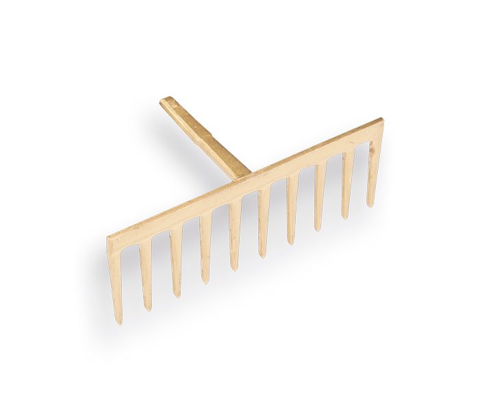 Tuinhark OFFNER 10 tands recht met stift, zonder steel