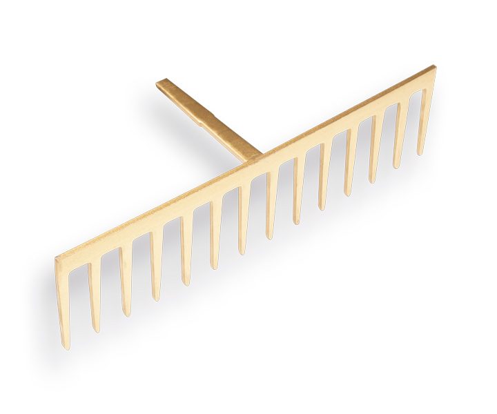 Tuinhark OFFNER 14 tands recht met stift, zonder steel