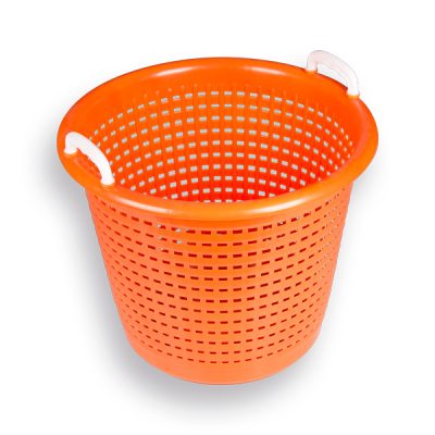 Mand kunststof oranje voor afval, inhoud 58L