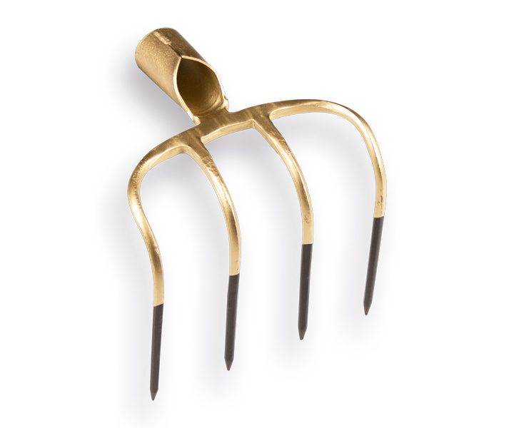 Mesthaak OFFNER 4 tands 21cm lang, met dul