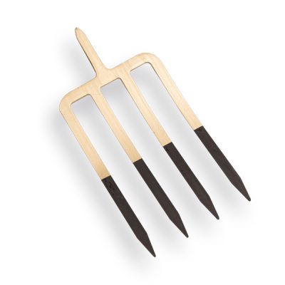 Spitvork OFFNER brons 4 tands, 27cm met stift