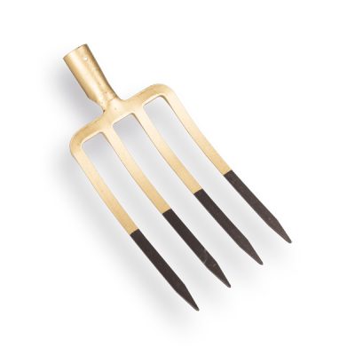 Spitvork OFFNER brons 4 tands, met dul