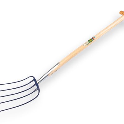 Mestvork ATLAS 5 tands, blauw, met T-steel 85cm