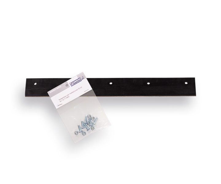 Rubberen strip voor mestschuiver 40cm, inclusief bouten en moeren