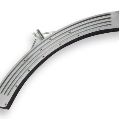 Mestschuiver gebogen 75cm verzinkt, steelgat 32mm