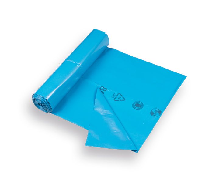 Vuilniszak Premium blauw 70×110 cm, 120L (25 stuks per rol)
