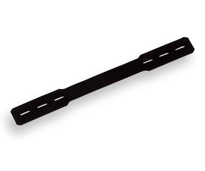 Riem 27cm rubber, voor harmonica kniebeschermer