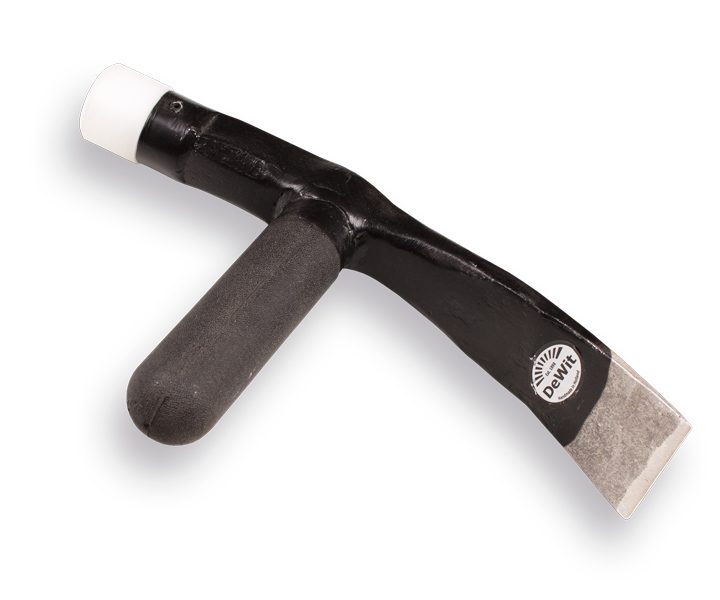 Straathamer DE WIT met fiberglas steel, met nylon dop, bekbreedte 70mm