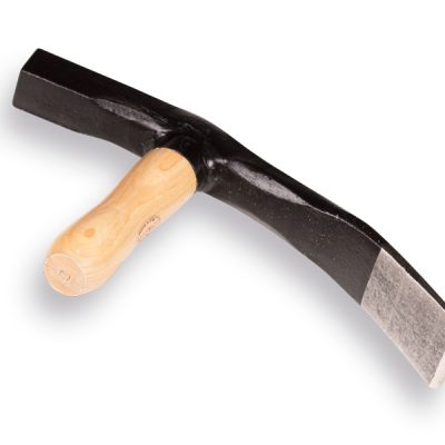 Straathamer DE WIT met houten steel, bekbreedte 40mm