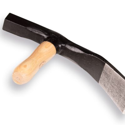 Straathamer DE WIT met houten steel, bekbreedte 70mm