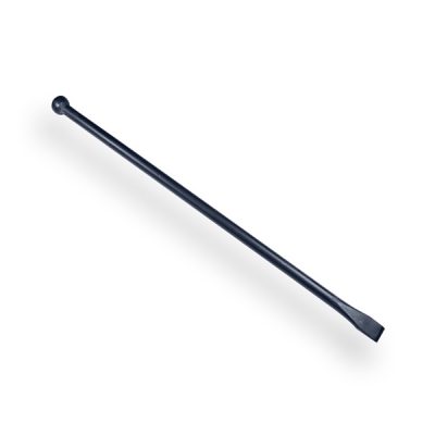 Stootijzer DE WIT 100cm rond model met platte bek, knop en beitel
