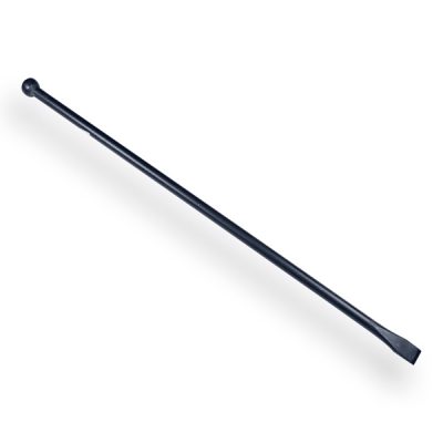 Stootijzer DE WIT 120cm rond model met platte bek, knop en beitel