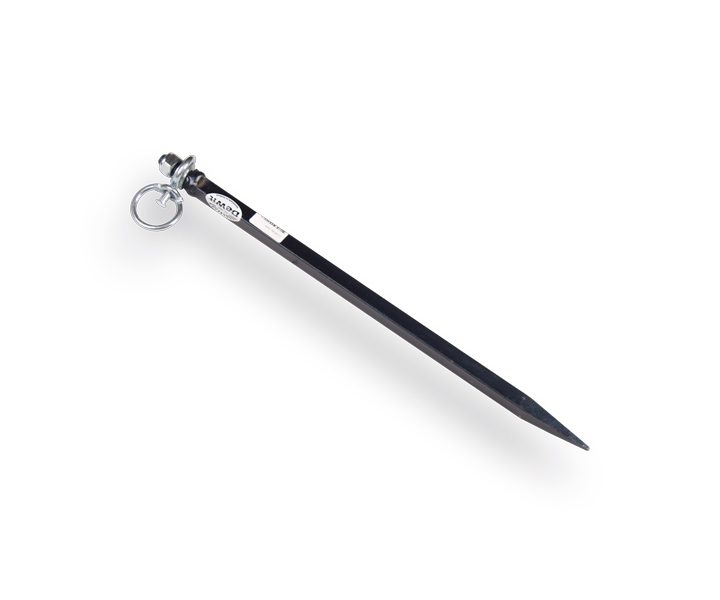 Spit DE WIT 40cm met draaiwartel en gesmede punt