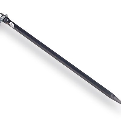Spit DE WIT 75cm met draaiwartel en gesmede punt